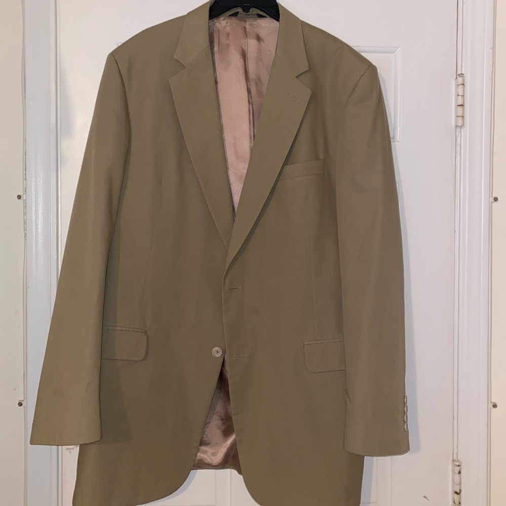 Jos A Bank Gordon Cream Suit 44XLG